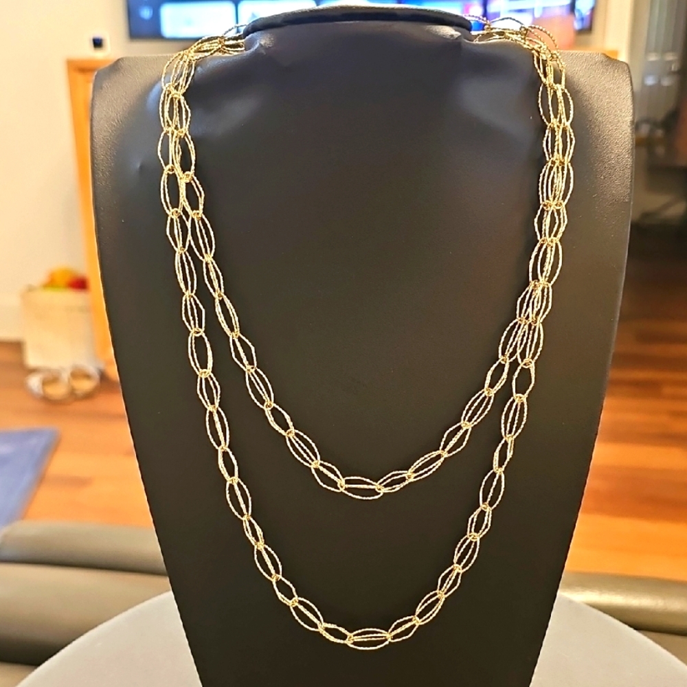 Anne Klein Double Or Single Layer Gold Necklace. NWT. LIGHTWEIGHT.